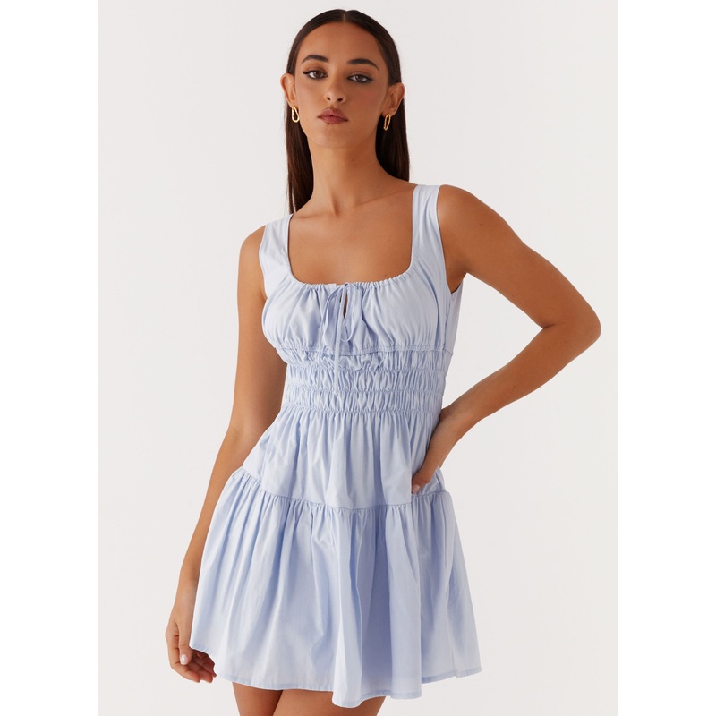 Addison Mini Dress – Blue
