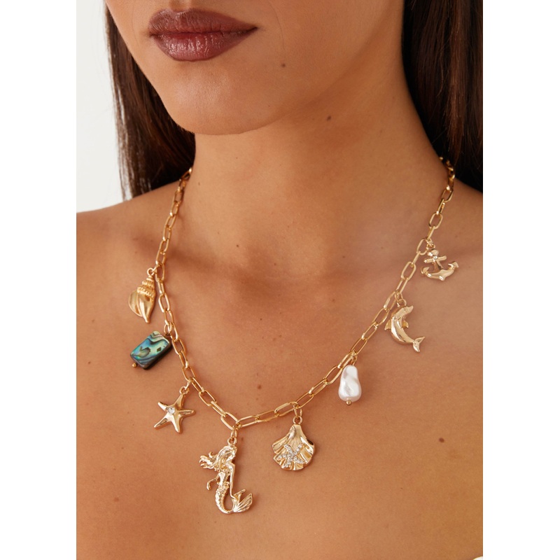 Celia Charm Necklace – Multi