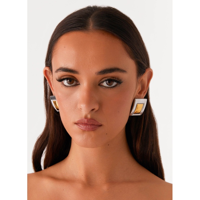 Elise Earrings – Mixed Metal