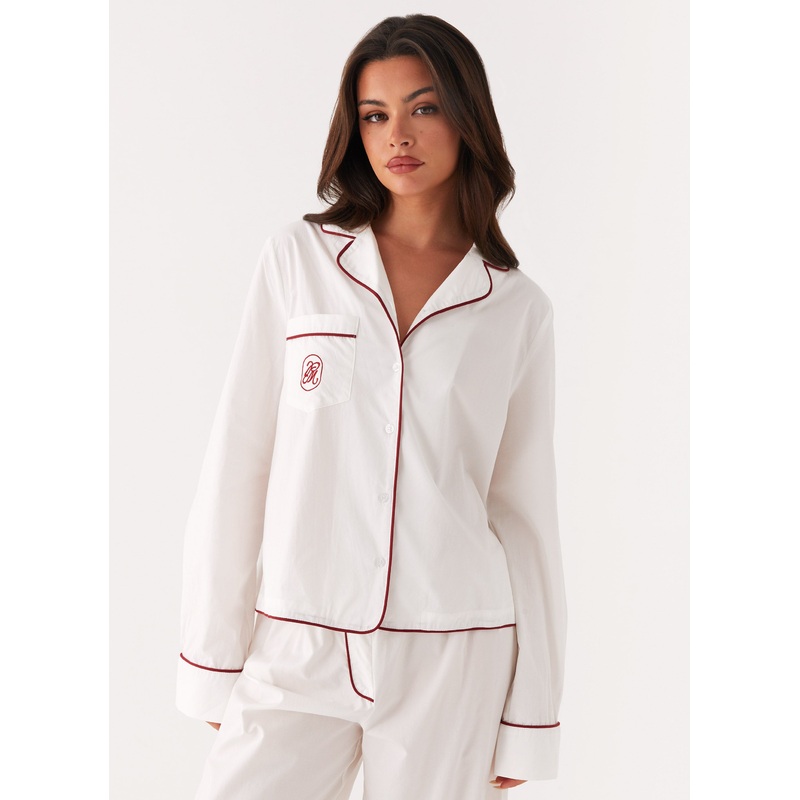 Harry Pyjama Top – White