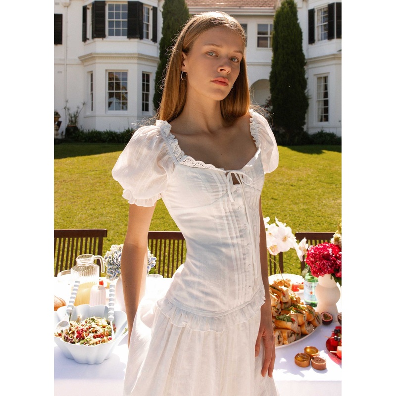 Hundred Percent Midi Dress – White