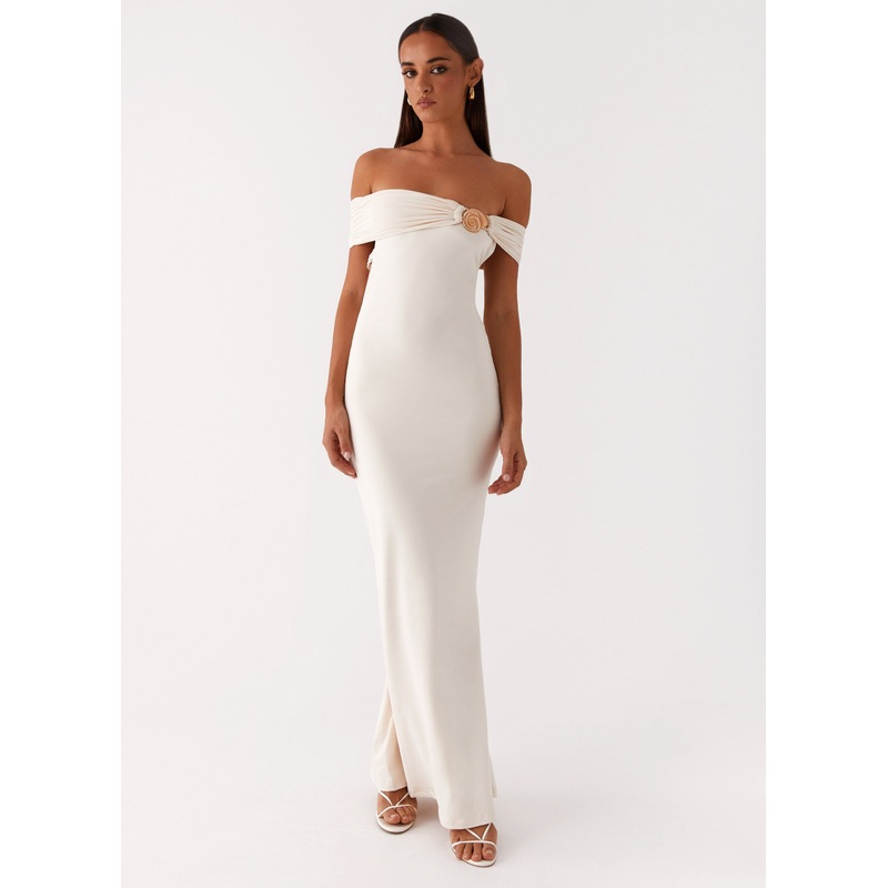 Illusion Maxi Dress – Ivory