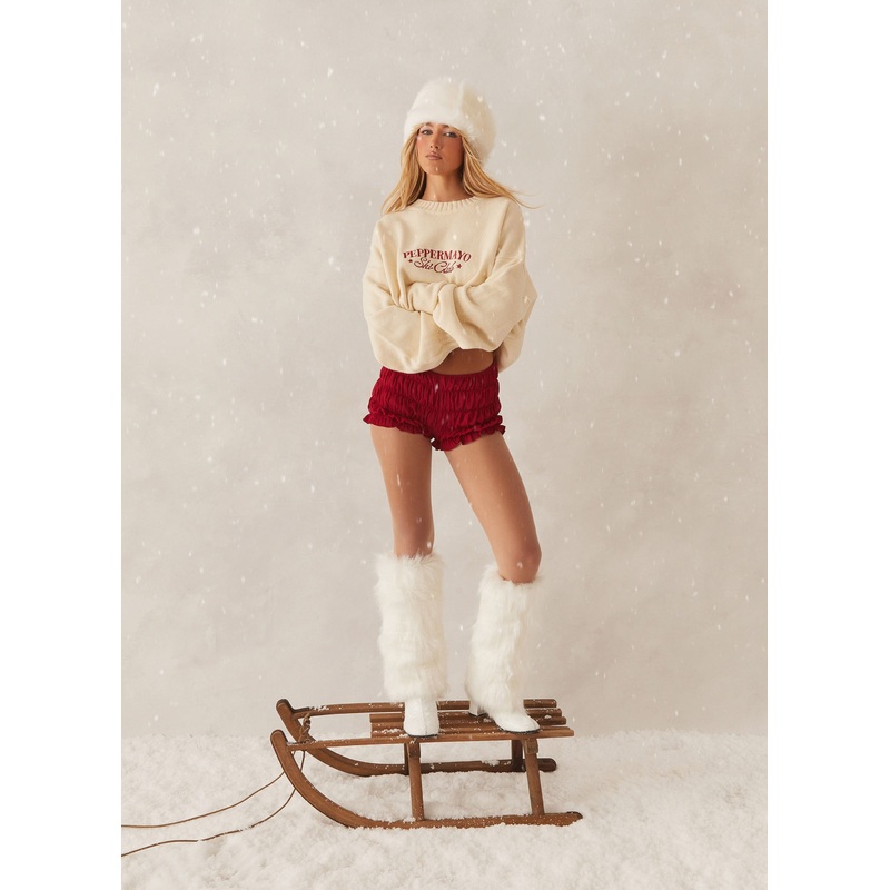 Off Piste Oversized Knit Sweater – Ivory
