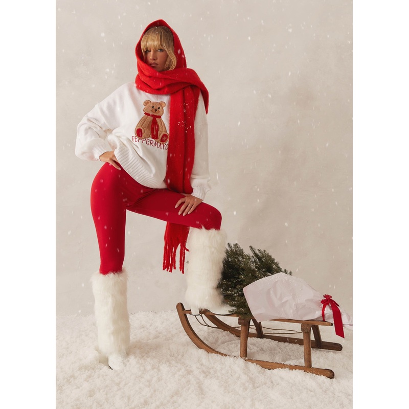 Paddington Oversized Knit Sweater – Ivory