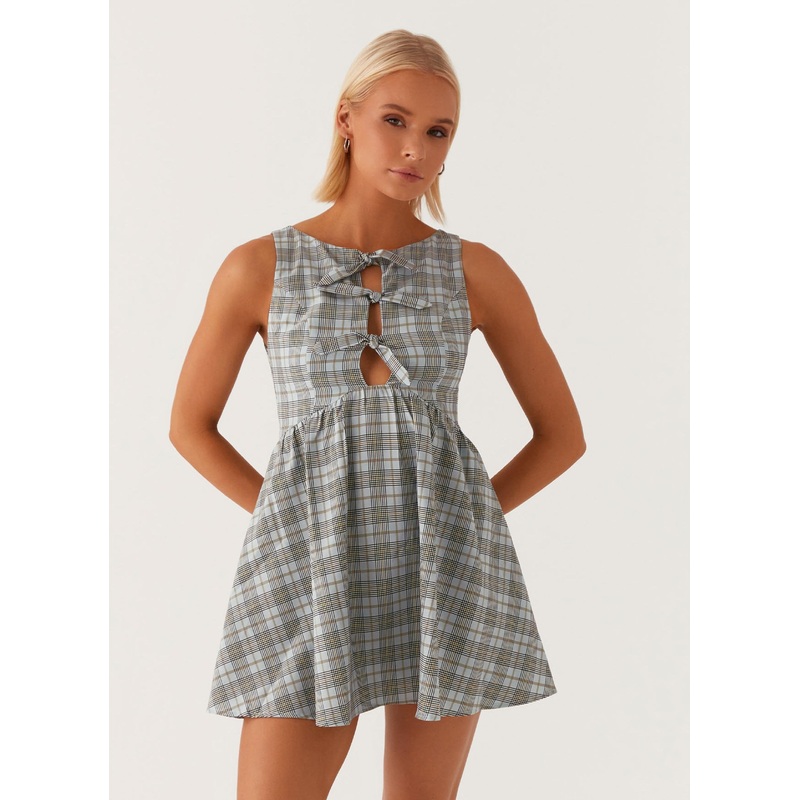 Steffie Mini Dress – Check