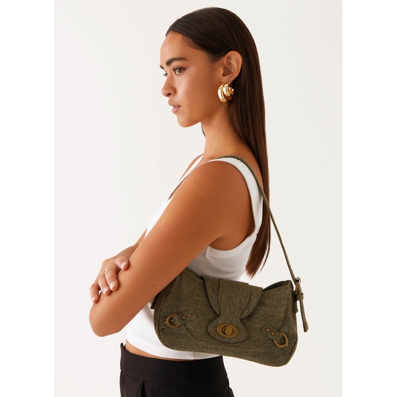 Yasmin Shoulder Bag – Khaki