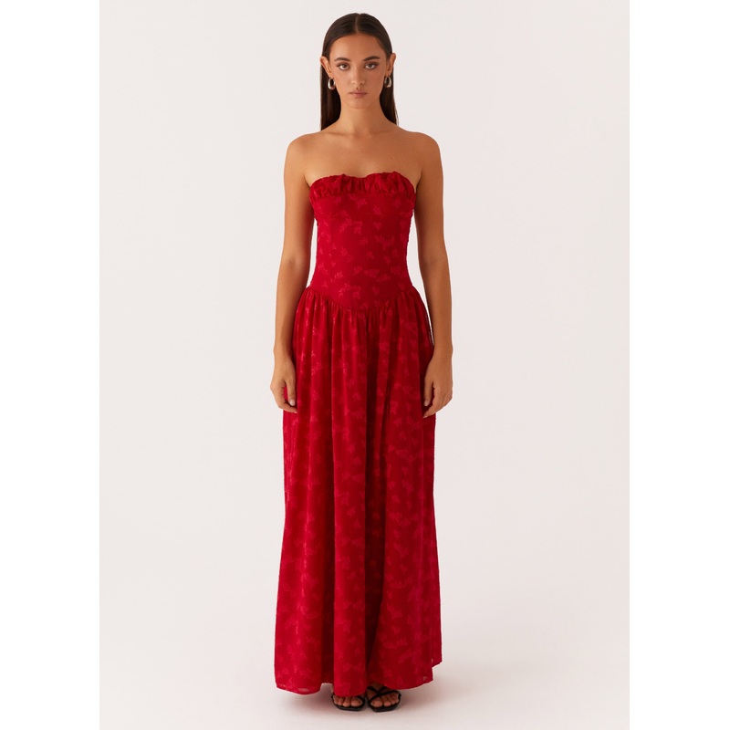 Adira Maxi Dress – Red