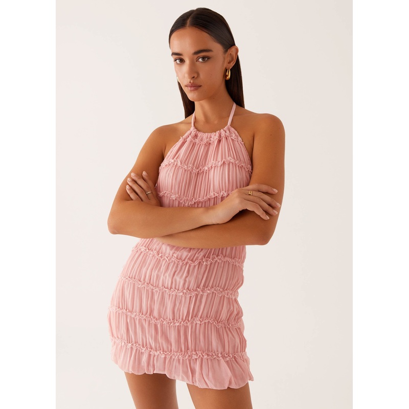 Aullie Mini Dress – Pink