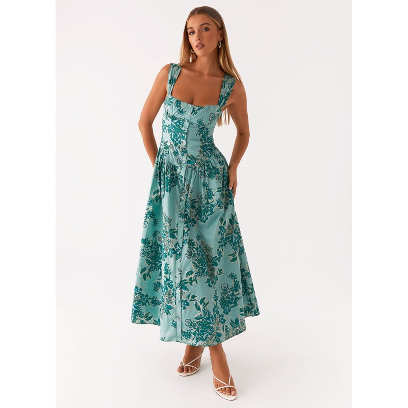 Emmalina Midi Dress – Cloud Nine Floral