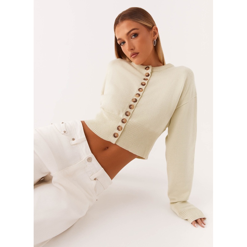 Its Happening Knit Cardigan – Sage