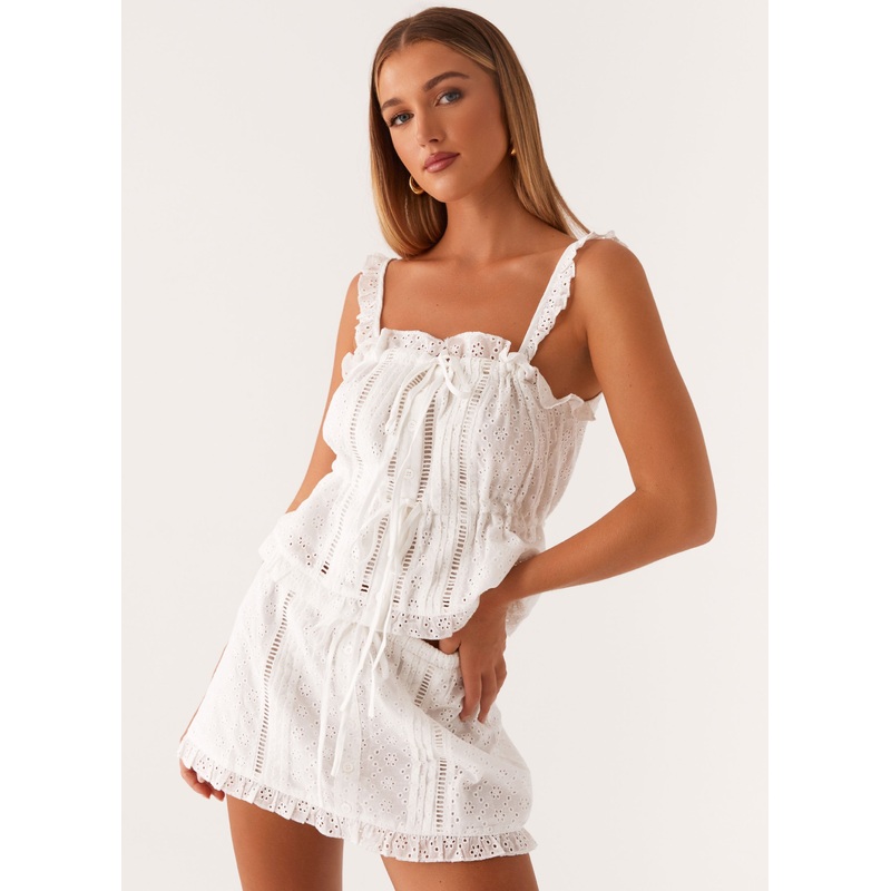 Kaya Cami Top – White