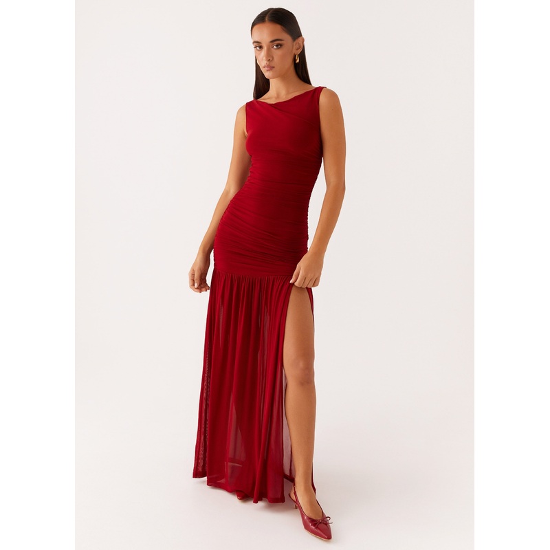 Manon Maxi Dress – Red