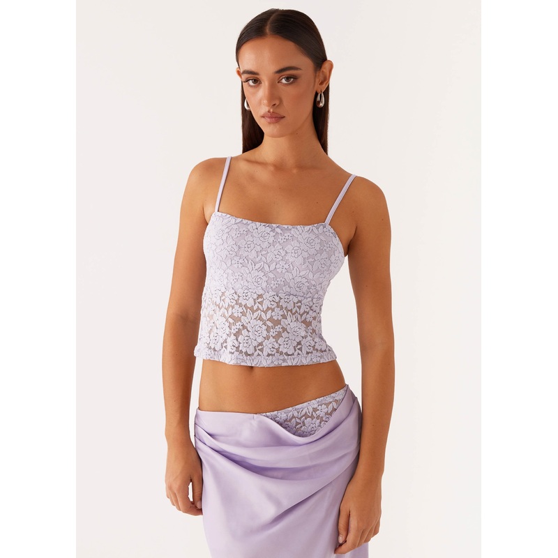 Nancy Lace Top – Lilac