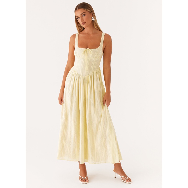 Pascuelle Midi Dress – Yellow