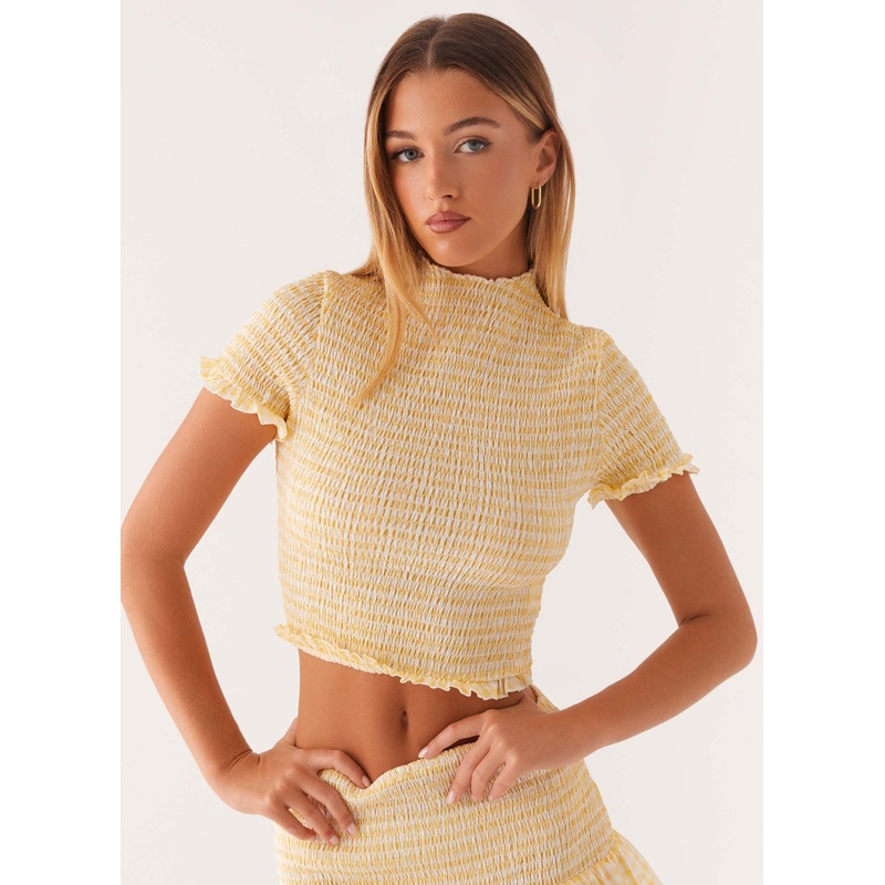 Sweetest Pie T-Shirt – Yellow Gingham