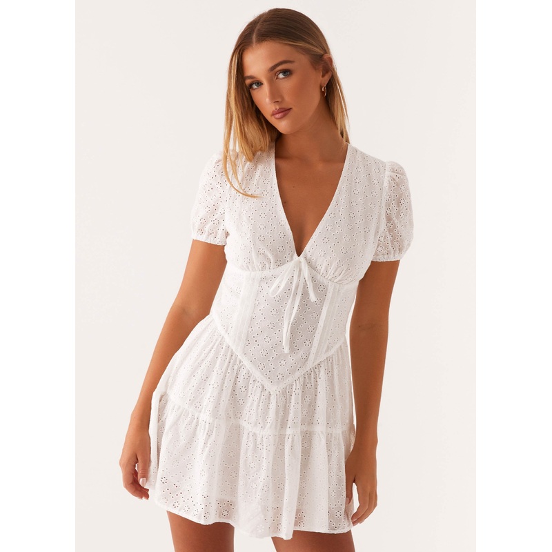 Sweetness Mini Dress – White