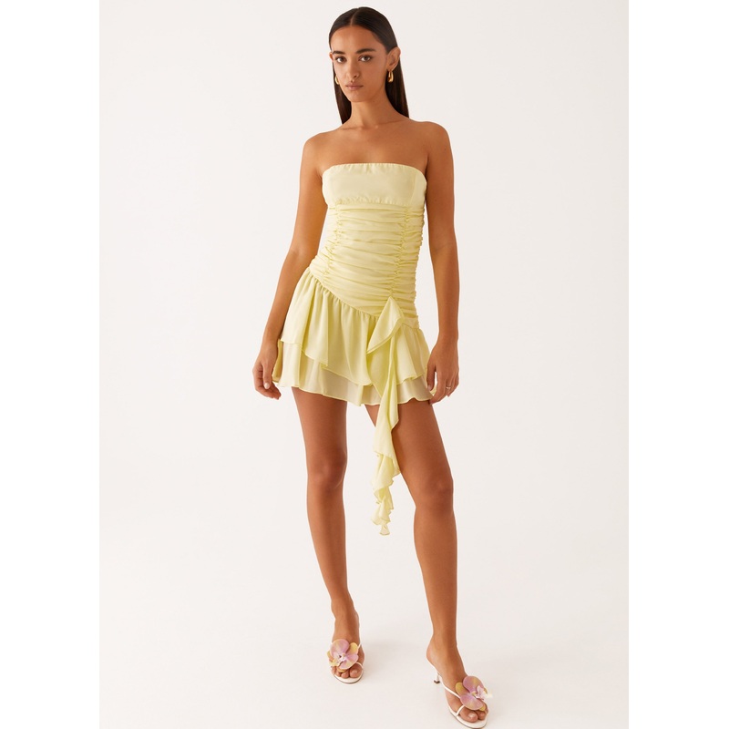 Viviana Mini Dress – Yellow