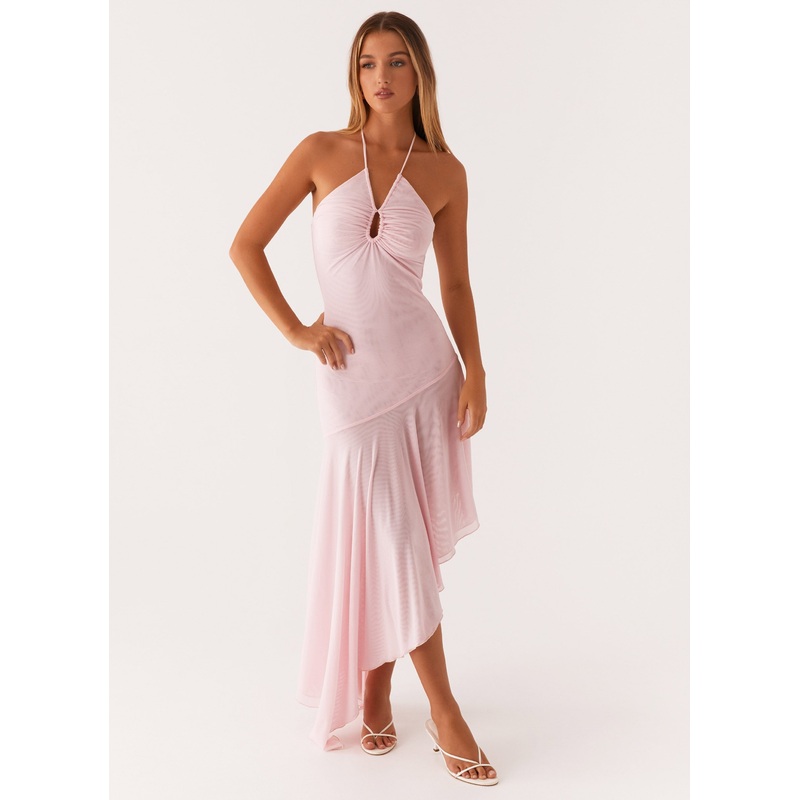 Whirlwind Maxi Dress – Pastel Pink