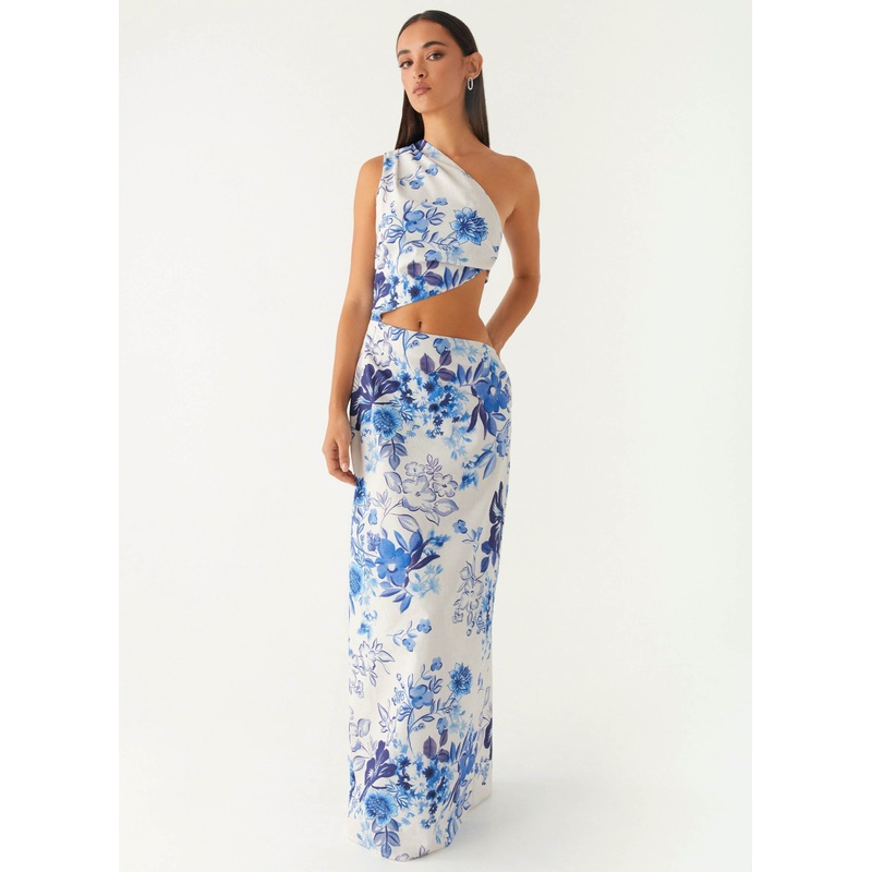 All Summer Long Maxi Dress – Serene Sky Floral