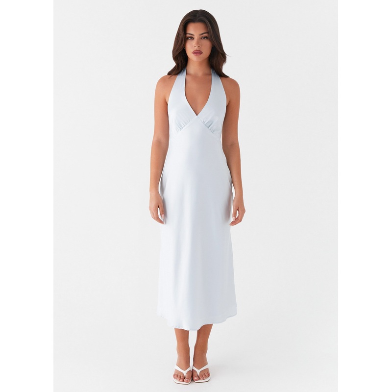 Heavy Hearted Midi Dress – Blue