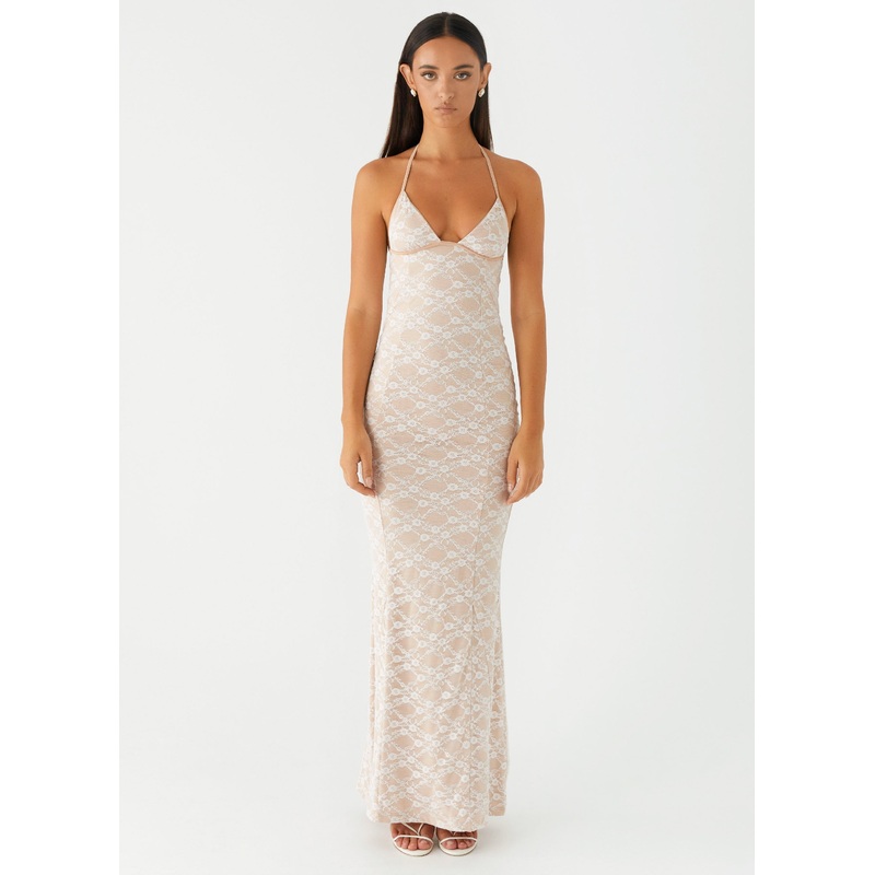 Jolina Lace Maxi Dress – White