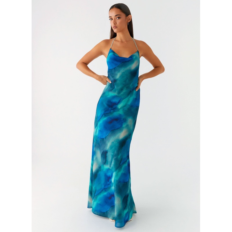 Journey Maxi Dress – Blue Tie Dye