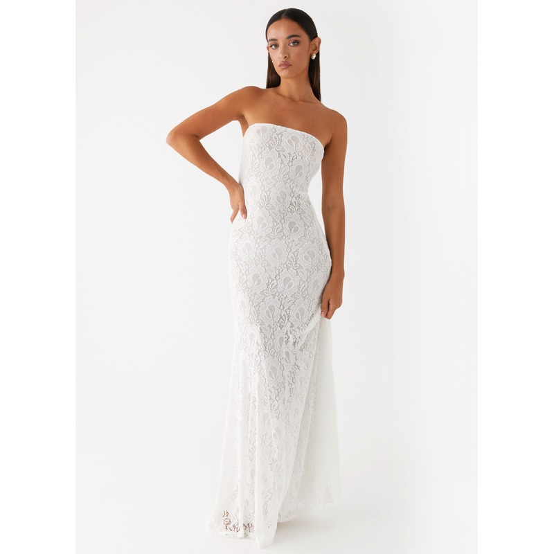 Lolita Lace Maxi Dress – Ivory