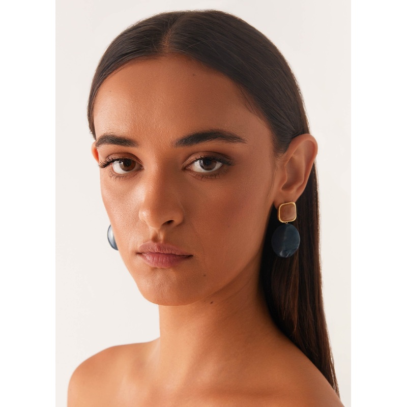 Louie Earrings – Blue