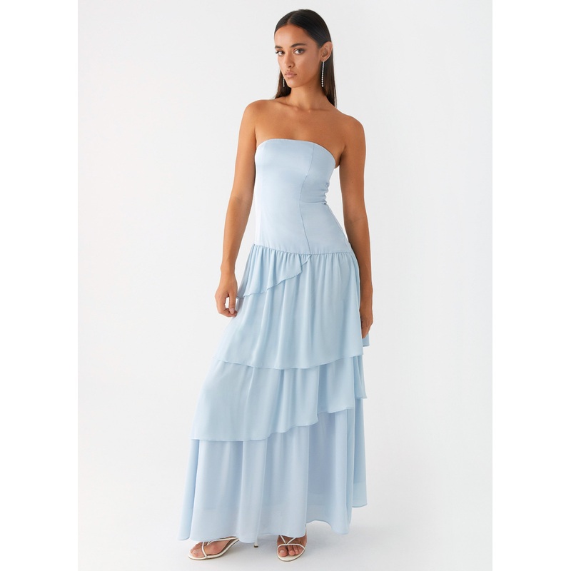 Our Story Maxi Dress – Pastel Blue
