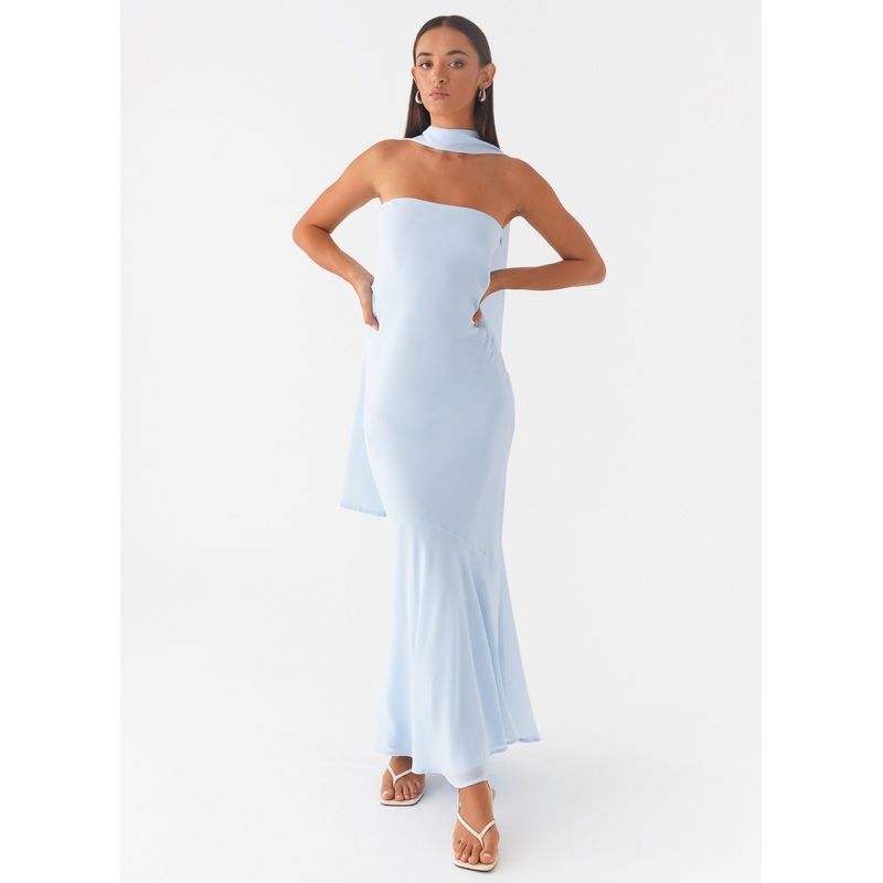 Under The Pagoda Maxi Dress – Blue