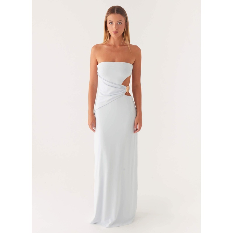 Anetta Maxi Dress – Pale Blue