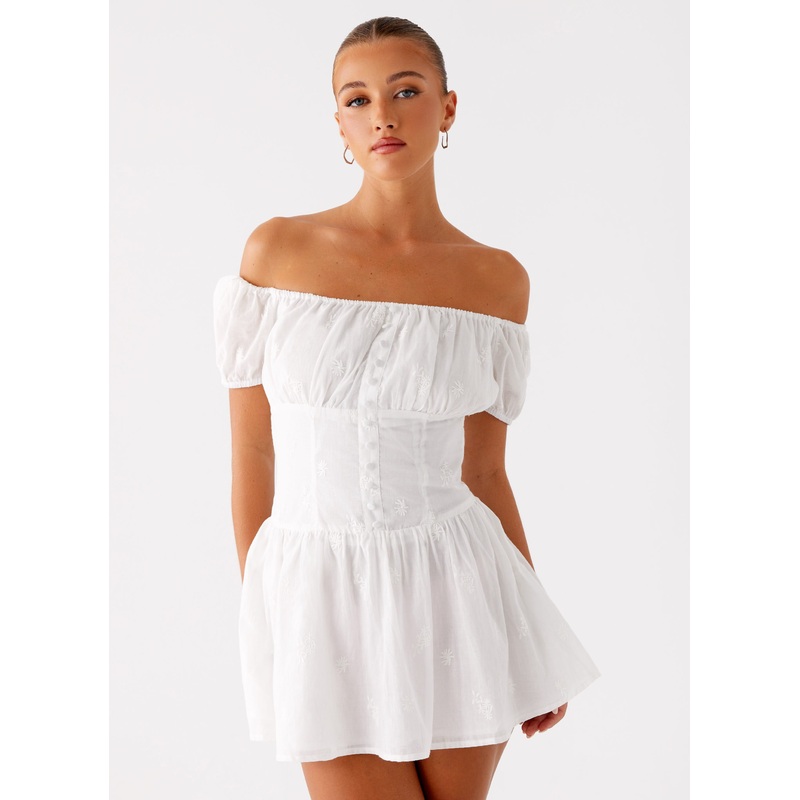 Anthem Mini Dress – Ivory