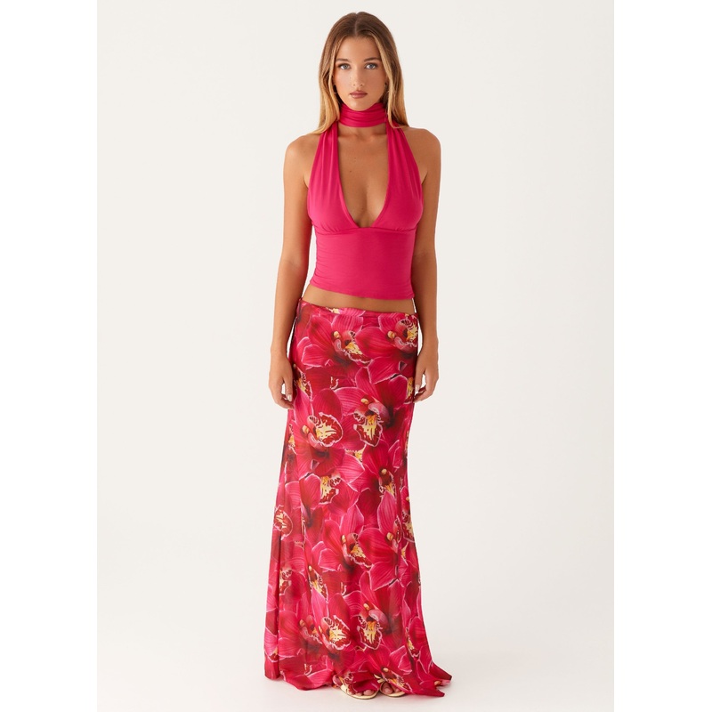 Ashley Maxi Skirt – Orchid Pink