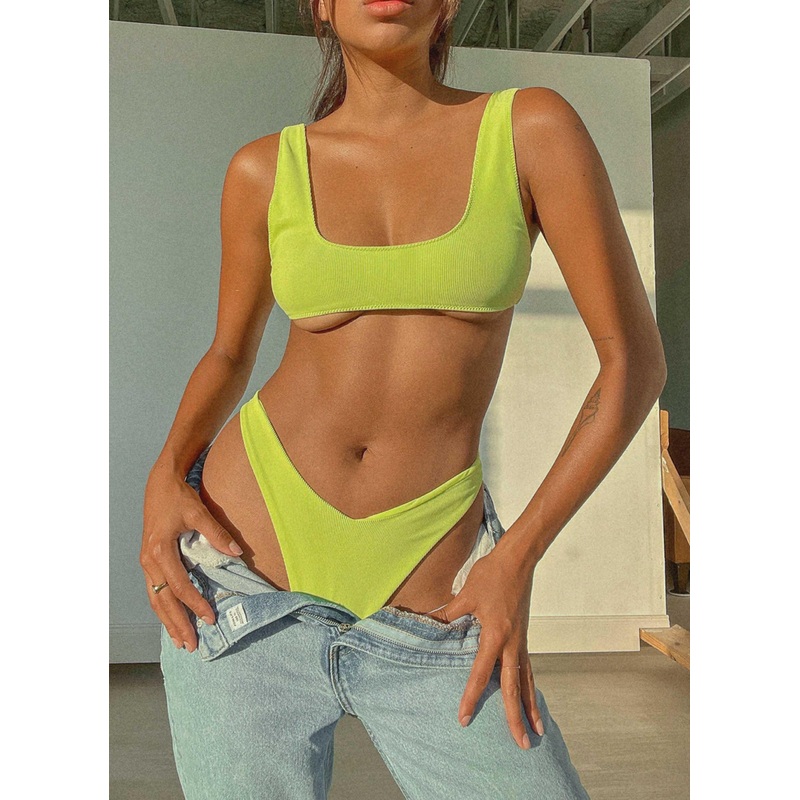 Foreshore Bikini Top – Lime