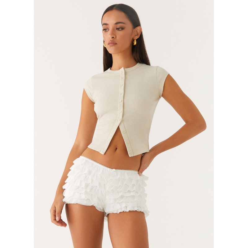 Pixie Bloomer Shorts – White