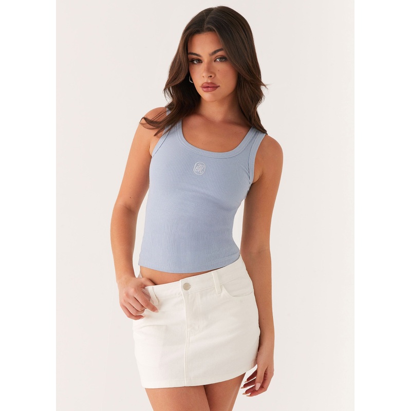 Signature Tank Top – Slate Blue