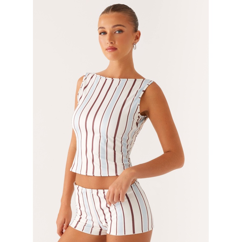 Sun’s Out Tank Top – Blue Stripe