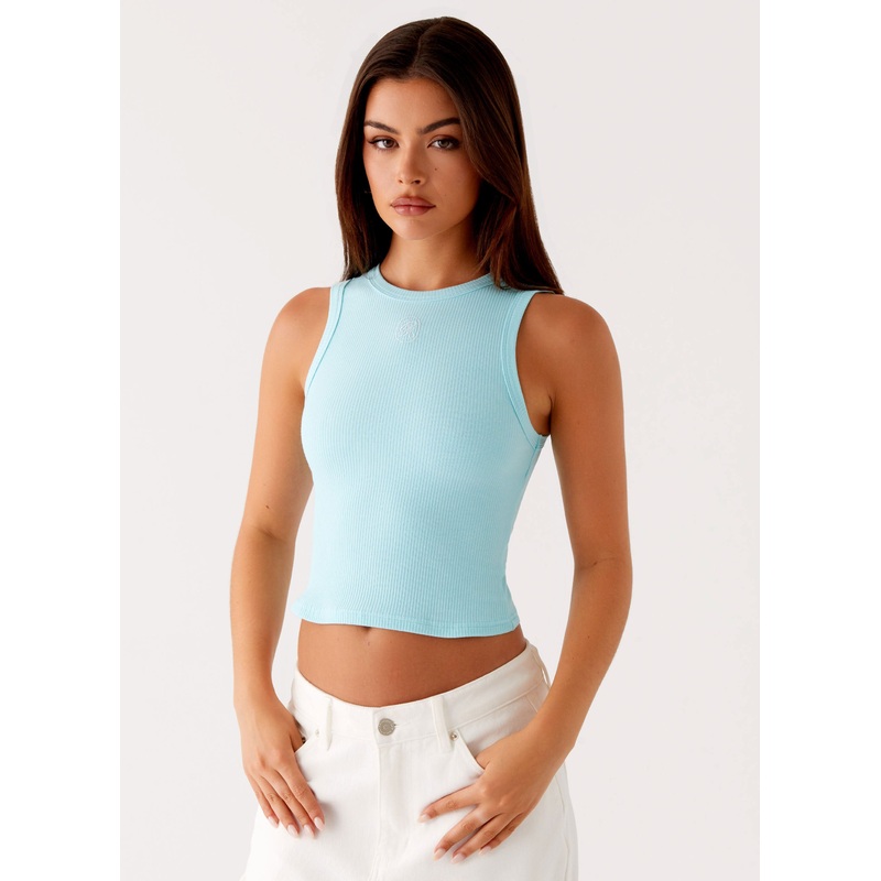 Veda Tank Top – Turquoise