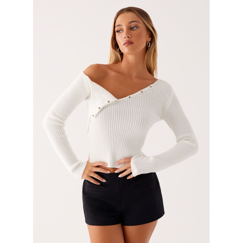 Waverly Knit Top – White