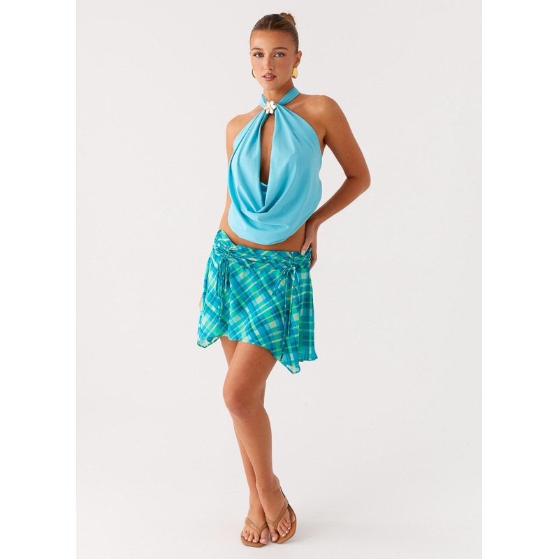 Ariette Mini Skirt – Green Check