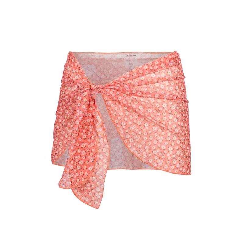 Arya sarong – Floral peach
