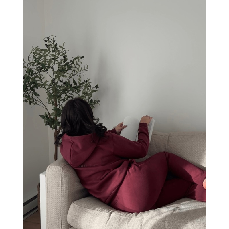 Basic hoodie – Burgundy