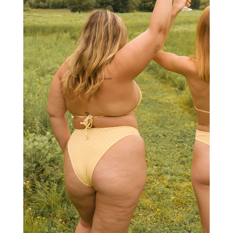 Marina brazilian bottom – Yellow polka dot