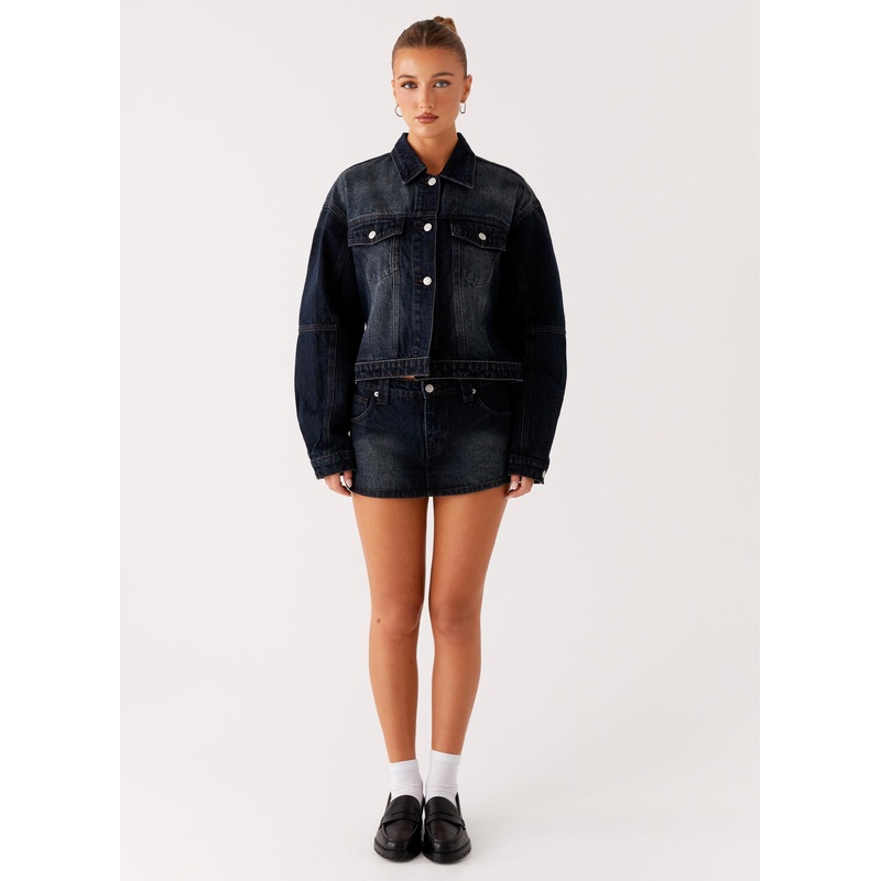 Tropics Denim Jacket – Washed Dark Blue