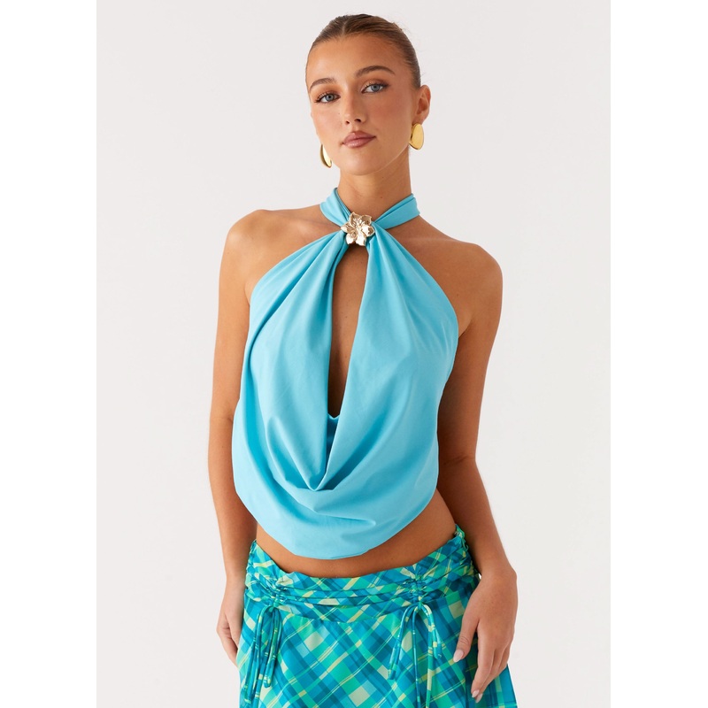 Worldly Top – Turquoise