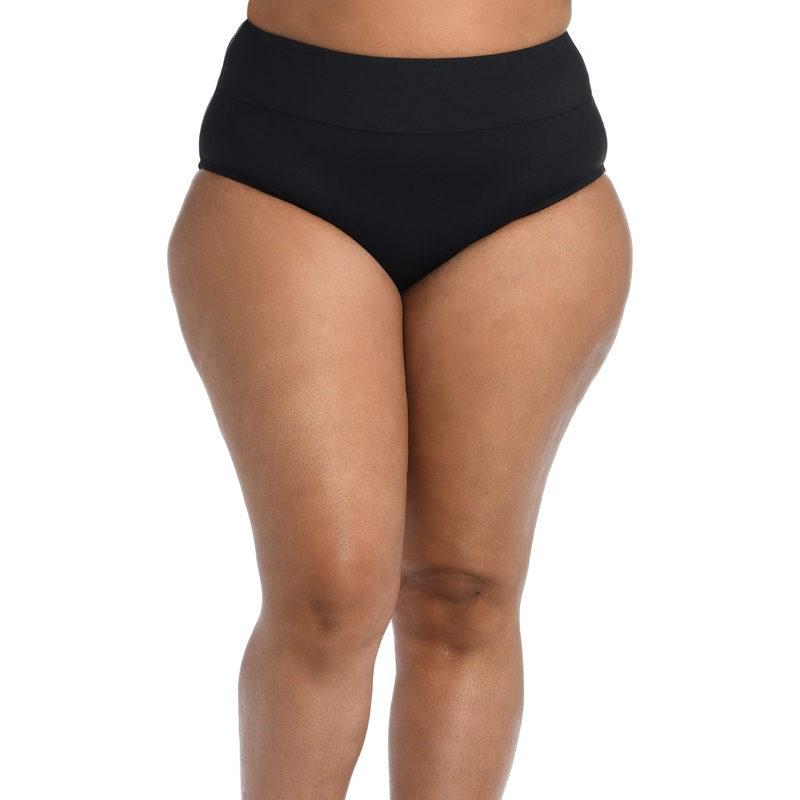 Island Goddess High Waist Bottom – Black – FINAL SALE
