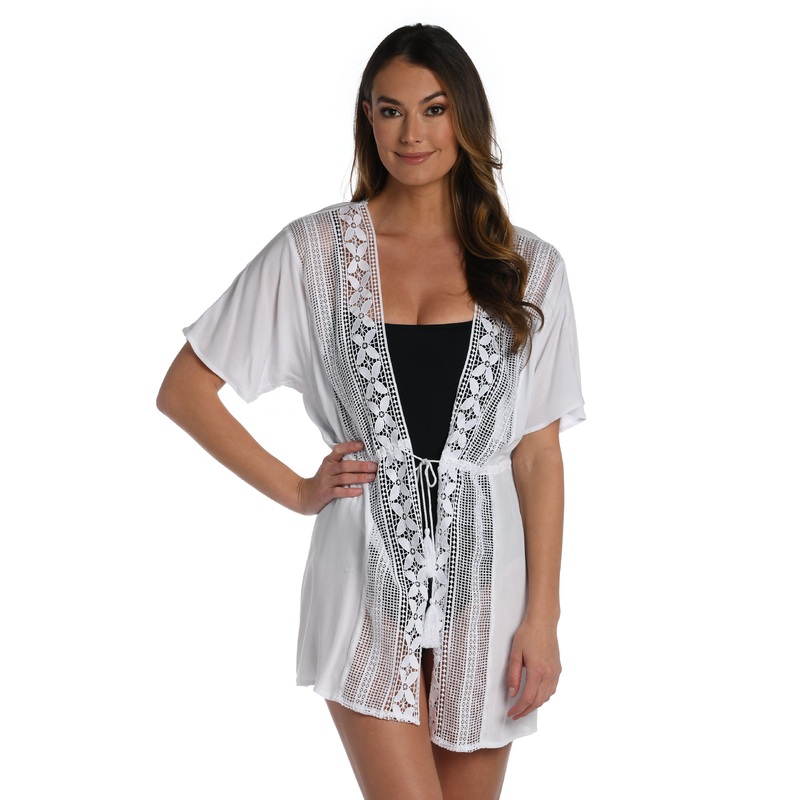 Coastal Covers Kimono – White – FINAL SALE