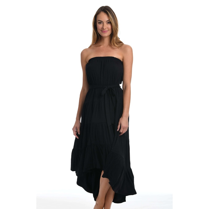 Draped Darling Strapless Midi Dress – FINAL SALE