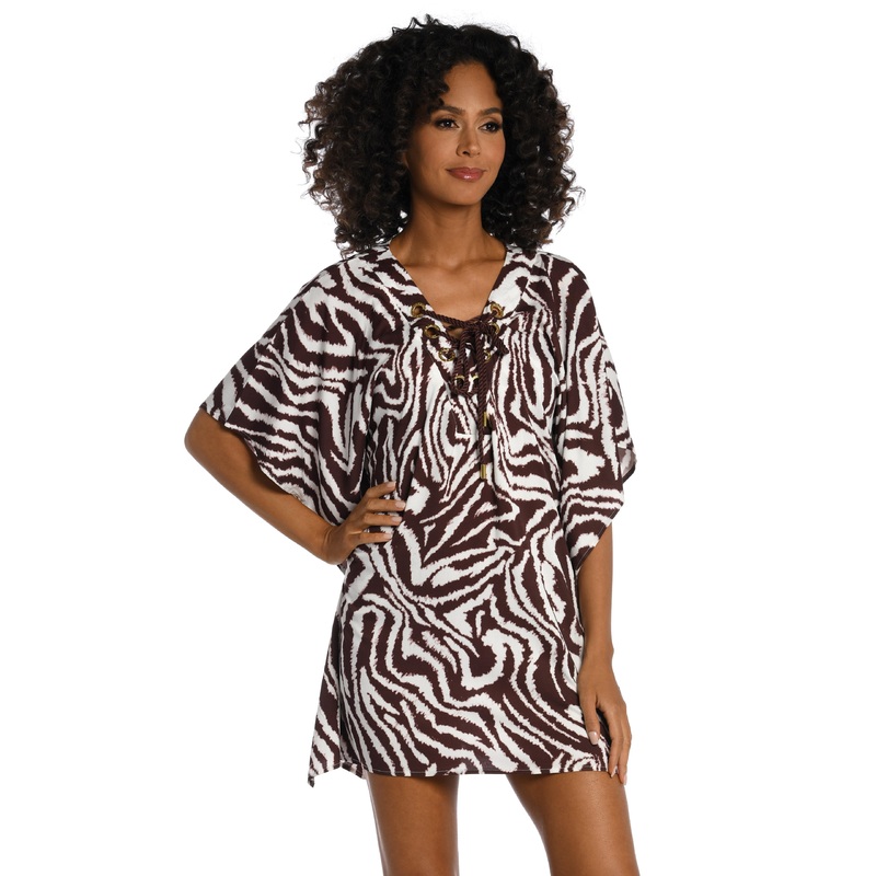 Fierce Lines V-Neck Caftan (Final Sale)