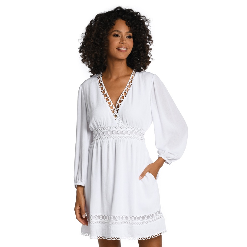 Illusion Covers V-Neck Dress Cover Up – FINAL SALE
